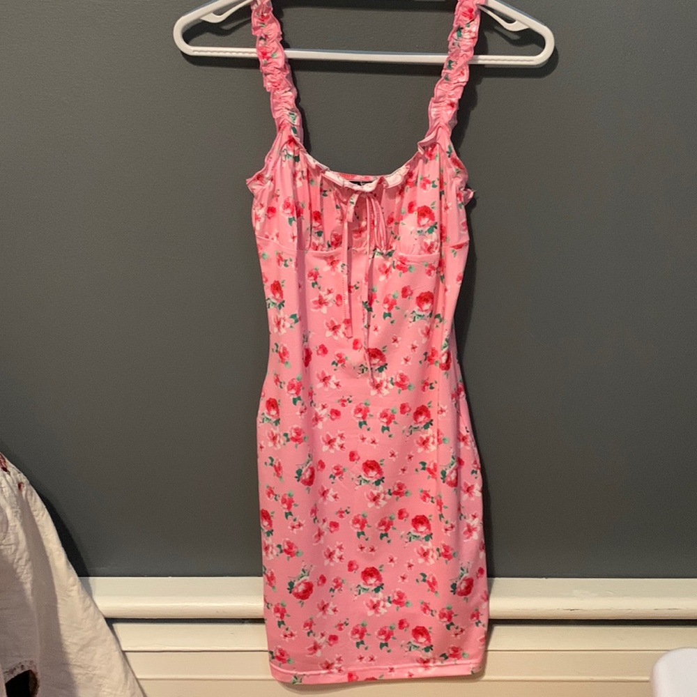 PINK BODY CON DRESS